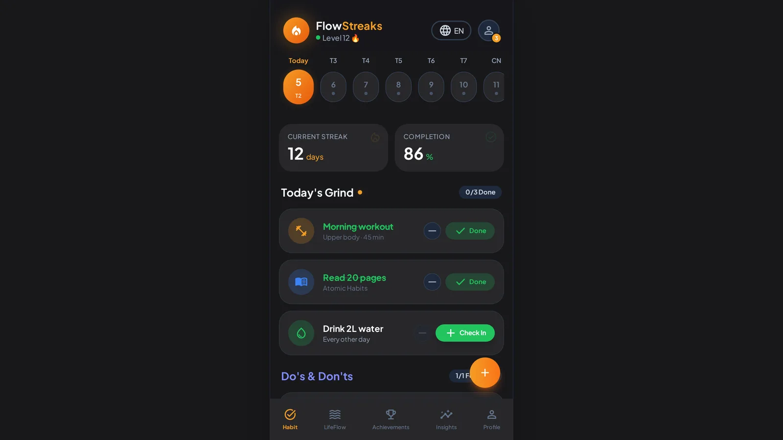 FlowStreaks screenshot